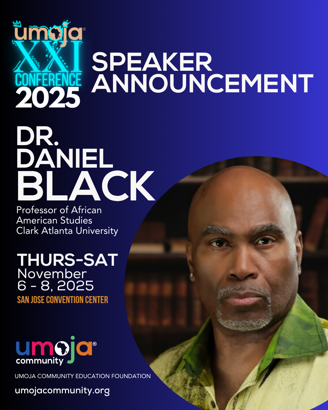 Dr. Daniel Black Speaker Announcement Flyer